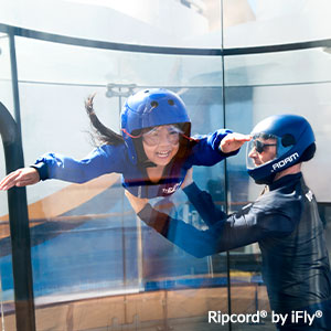 Little girl in RipCord by iFly