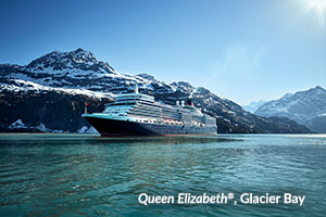 Queen Elizabeth in Glacier Bay