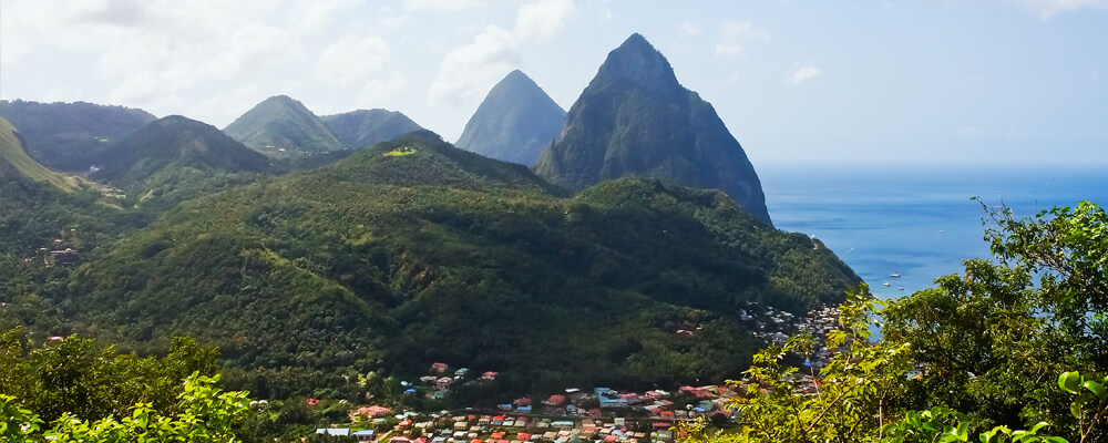 Magnificent Pitons in St. Lucia