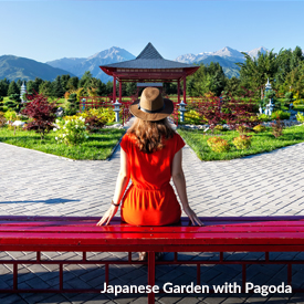 Japanese Garden with Pagoda
