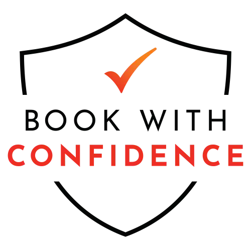 The Book with Confidence logo tells you that this Travel Advisor has direct access to comprehensive resources for safe and healthy travel, available at their discretion for sharing with clients.  This includes vetting the details on the health and safety protocols implemented by each travel provider in order to recommend the ideal itinerary for each client’s unique needs.