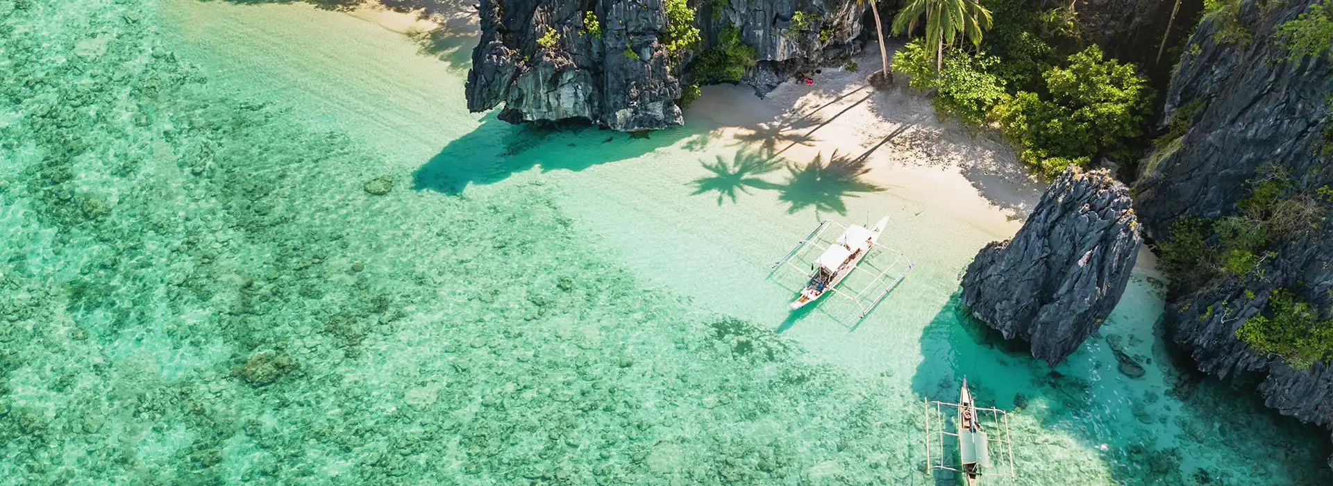 Tropical beach in the Philippines